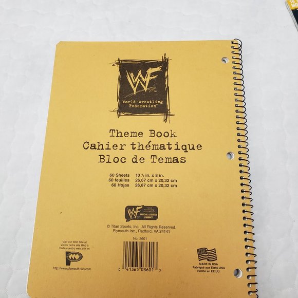 WWE Vintage Stone Cold Steve Austin Notebook and 2001 Locker Calendar - Picture 4 of 11